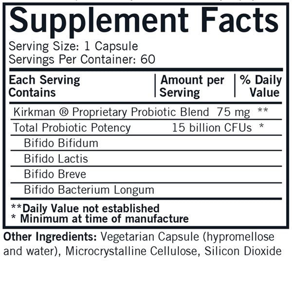 Bifido Complex Advanced Formula Kirkman labs