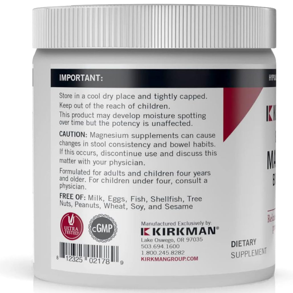 Buffered Magnesium Bisglycinate Kirkman labs