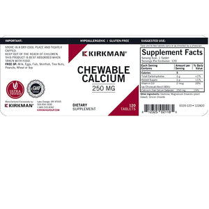 Calcium with Vitamin D3 Kirkman labs