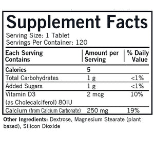 Calcium with Vitamin D3 Kirkman labs