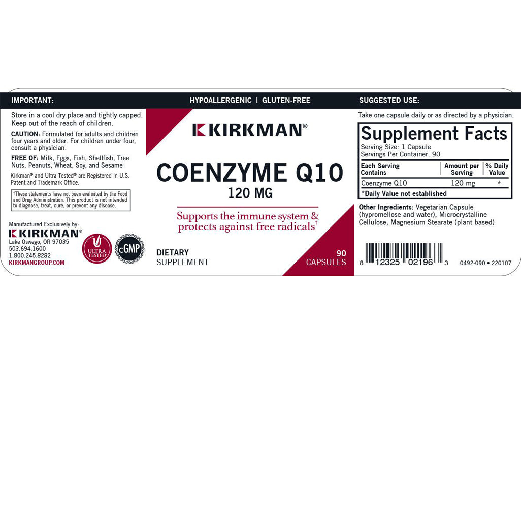 Coenzyme Q10 Kirkman labs