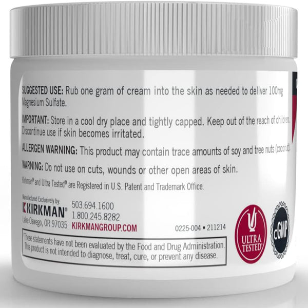 Epsom Salt Cream Kirkman labs
