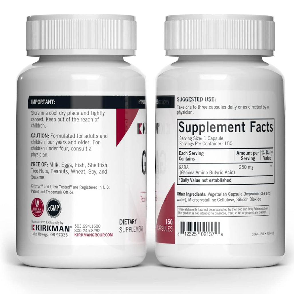 GABA 250 mg Kirkman labs
