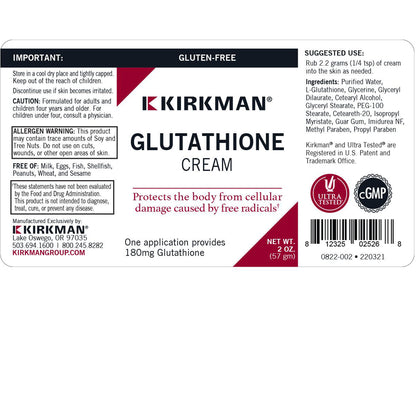 Glutathione Cream Kirkman labs