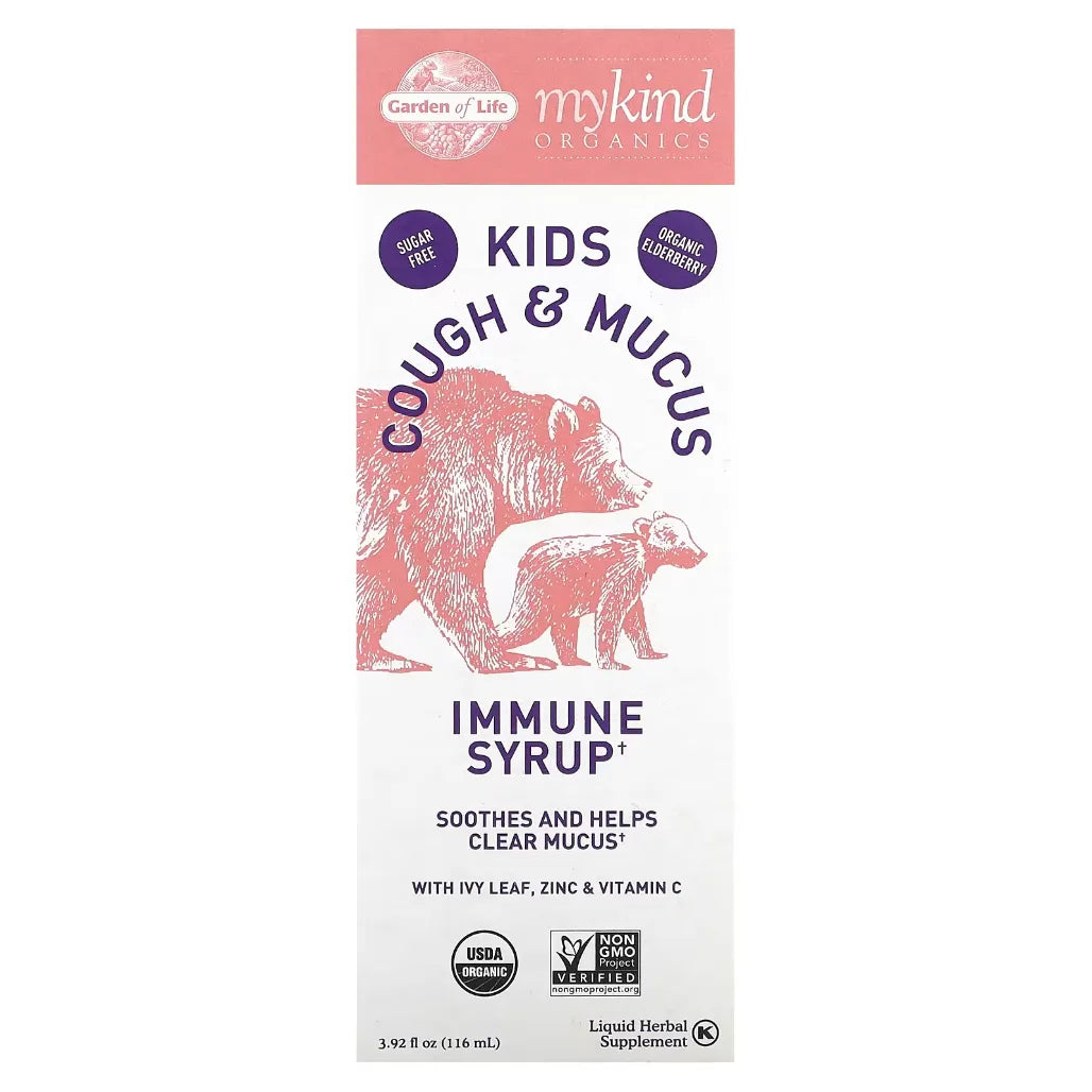 myKind Kids Cough & Mucus Immune 3.92 oz Garden of life