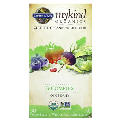 mykind Organics B-Complex 30 tabs Garden of life
