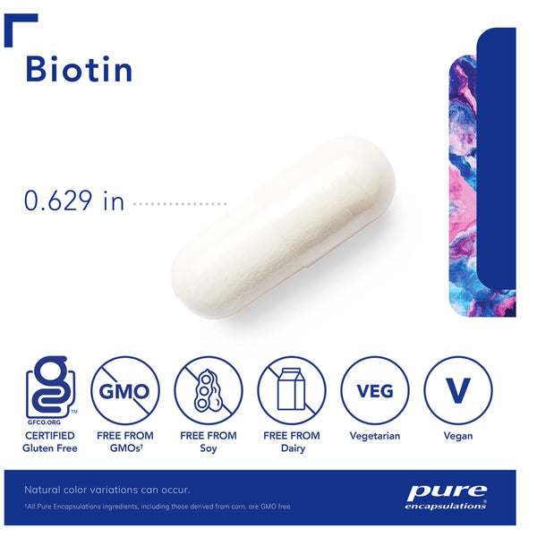 Biotin 8 mg for healthy hair, skin, and nails