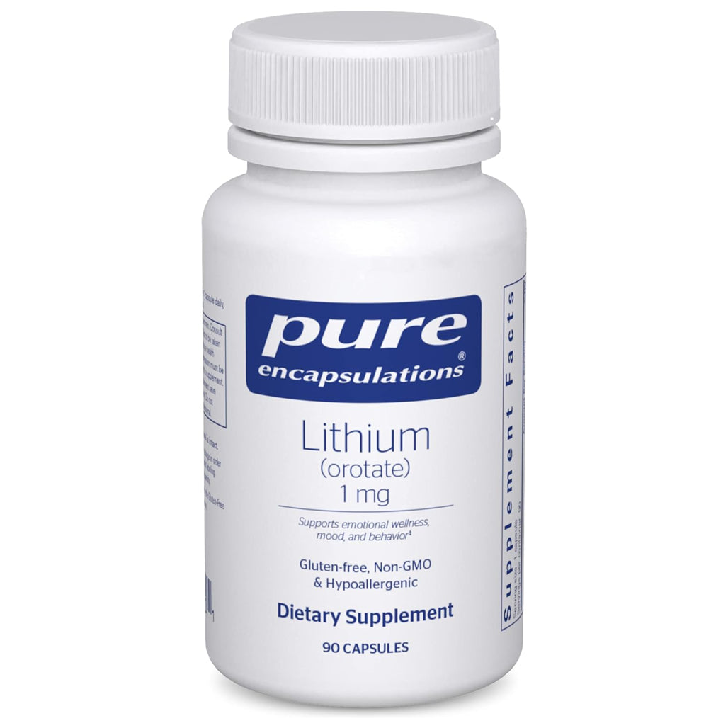  Pure Encapsulations Lithium orotate 1 mg