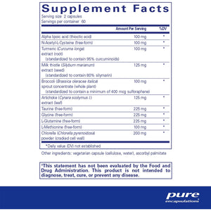 Pure Encapsulations Liver GI Detox supplements facts