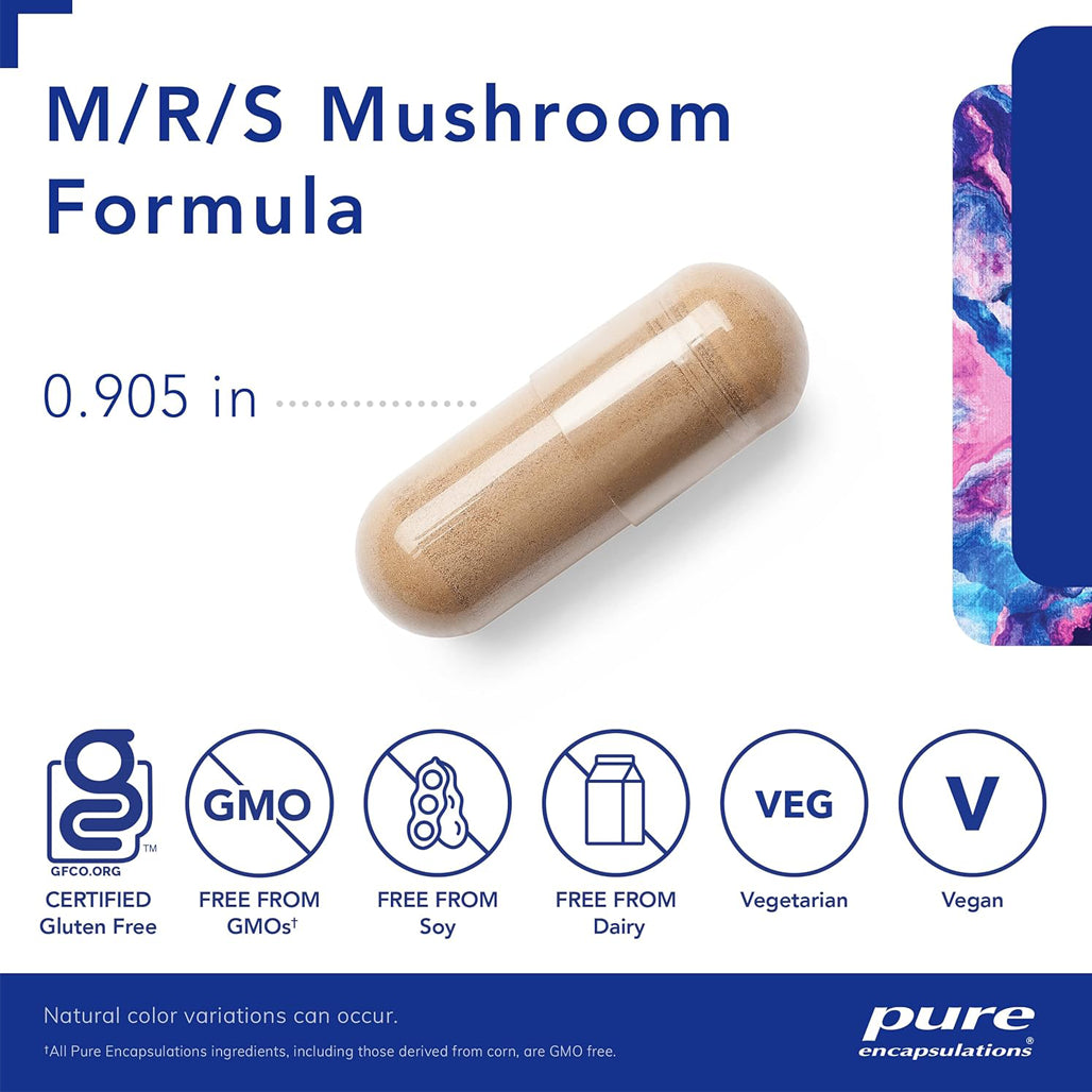 Pure Encapsulations M/R/S Mushroom Formula 