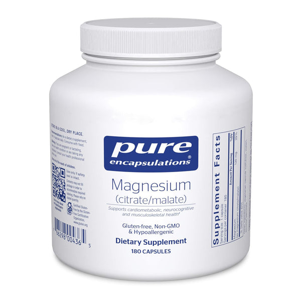 Pure Encapsulations Magnesium Citrate/Malate 180 Capsules