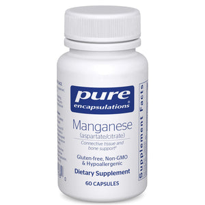 Pure Encapsulations Manganese aspartate/citrate bottle