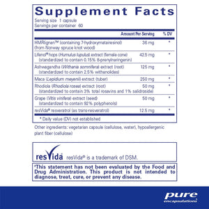 Pure Encapsulations MenoVive supplements facts