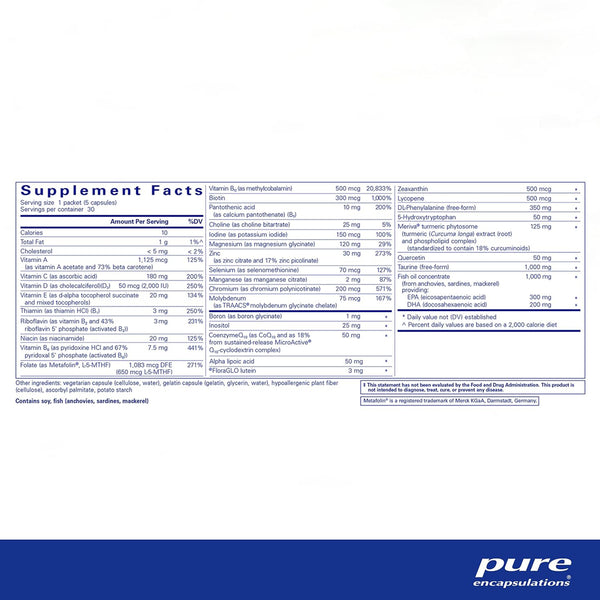Pure Encapsulations NeuroMood Pure Pack supplements facts