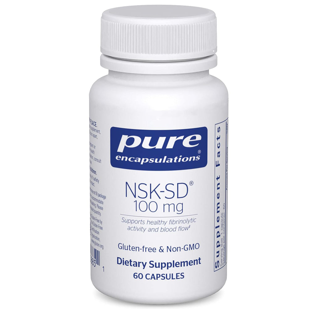 Pure Encapsulations NSK-SD 100mg Nattokinase 60 Capsules