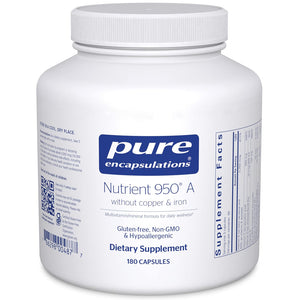 Pure Encapsulations Nutrient 950A Without Copper & Iron bottle