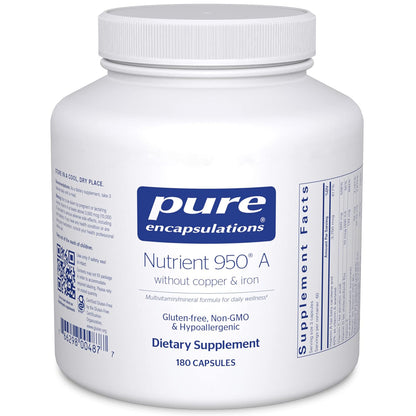 Pure Encapsulations Nutrient 950A Without Copper & Iron bottle