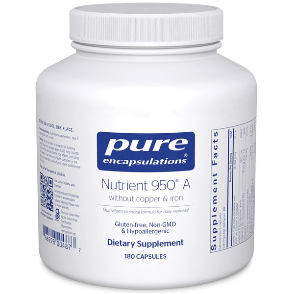 Pure Encapsulations Nutrient 950A Without Copper & Iron bottle