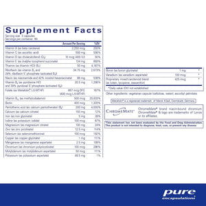 Pure Encapsulations Nutrient 950 supplements ingredients