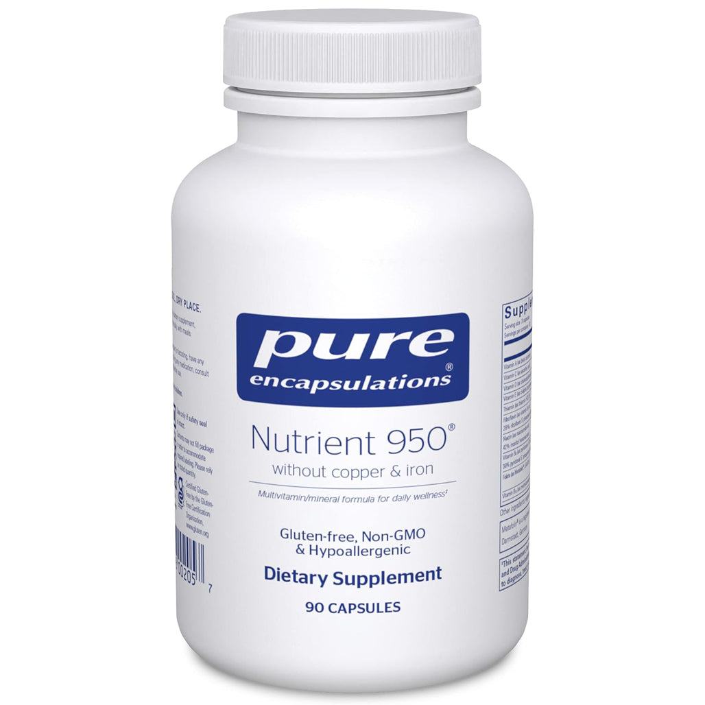 Pure Encapsulations Nutrient 950 Without Copper and Iron 90 Capsules