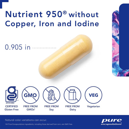 Nutrient 950 without Copper, Iron and Iodine Pure Encapsulations