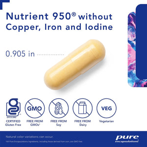 Nutrient 950 without copper, iron, and iodine