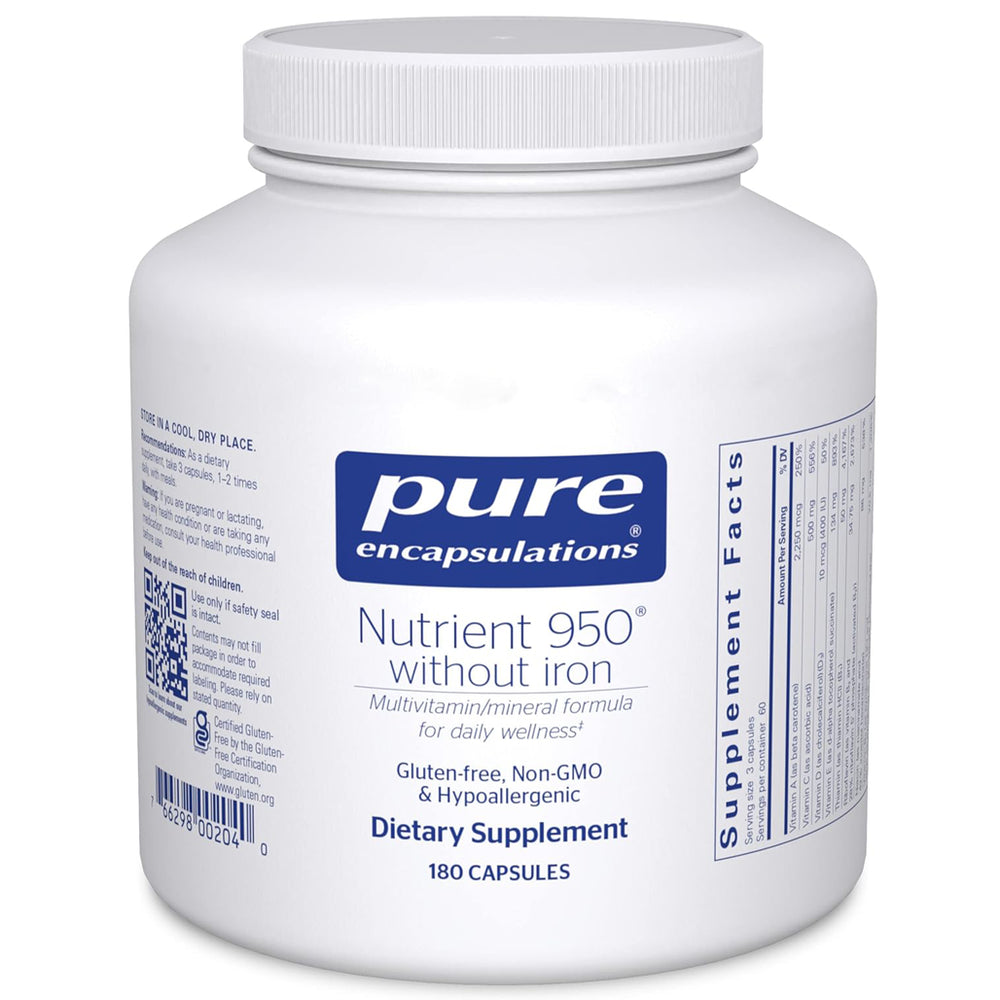 Pure Encapsulations Nutrient 950 without Iron - 180 Capsules 