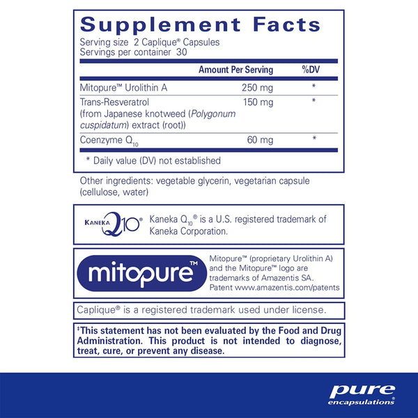 Pure Encapsulations Renual supplements facts