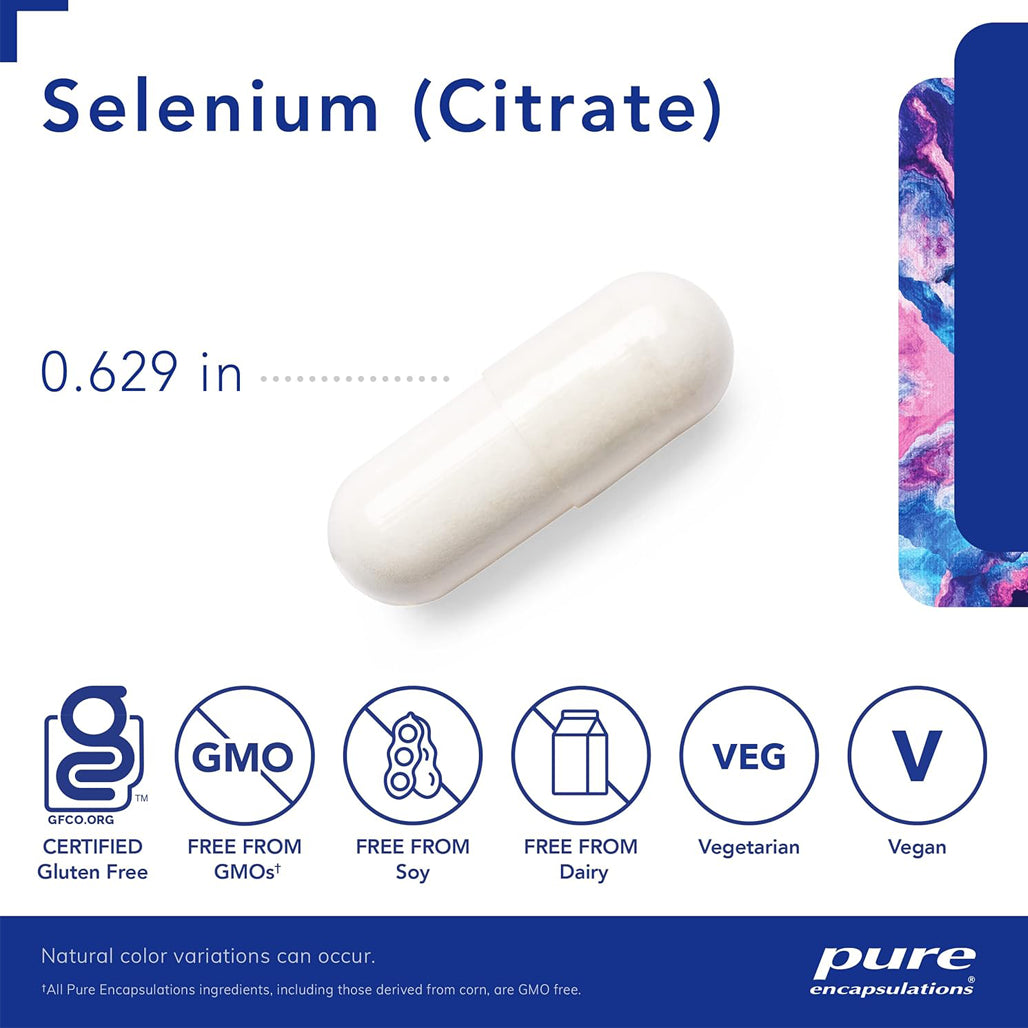 Pure Encapsulations Selenium citrate 200mcg 