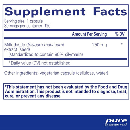 Silymarin 250 mg Pure Encapsulations