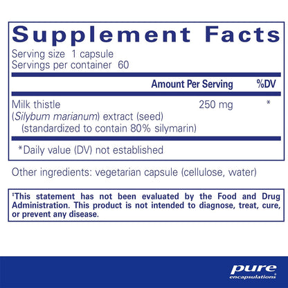 Silymarin 250 mg Pure Encapsulations