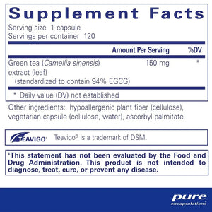 Pure Encapsulations Teavigo Supplement Ingredients