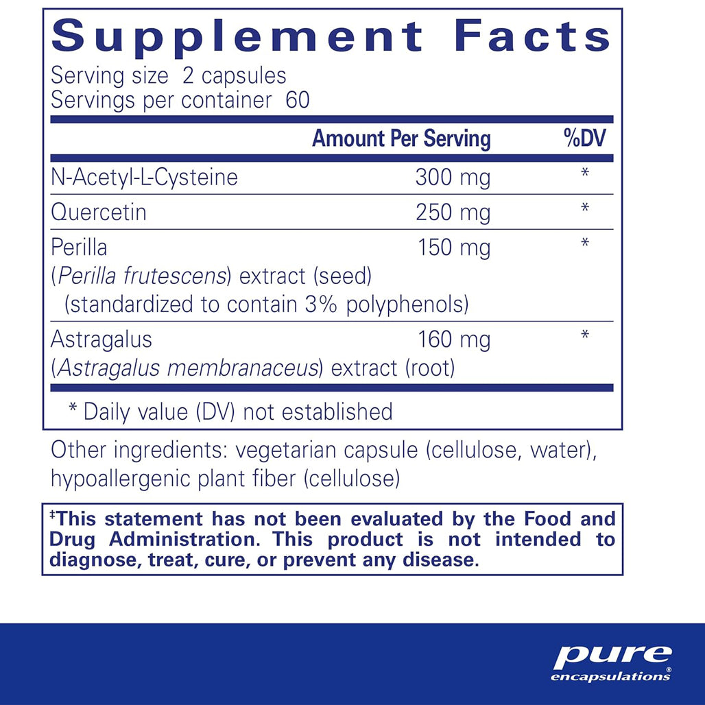 Pure Encapsulations Th2 Modulator supplements facts