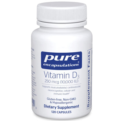 Pure Encapsulations Vitamin D3 120 Capsules