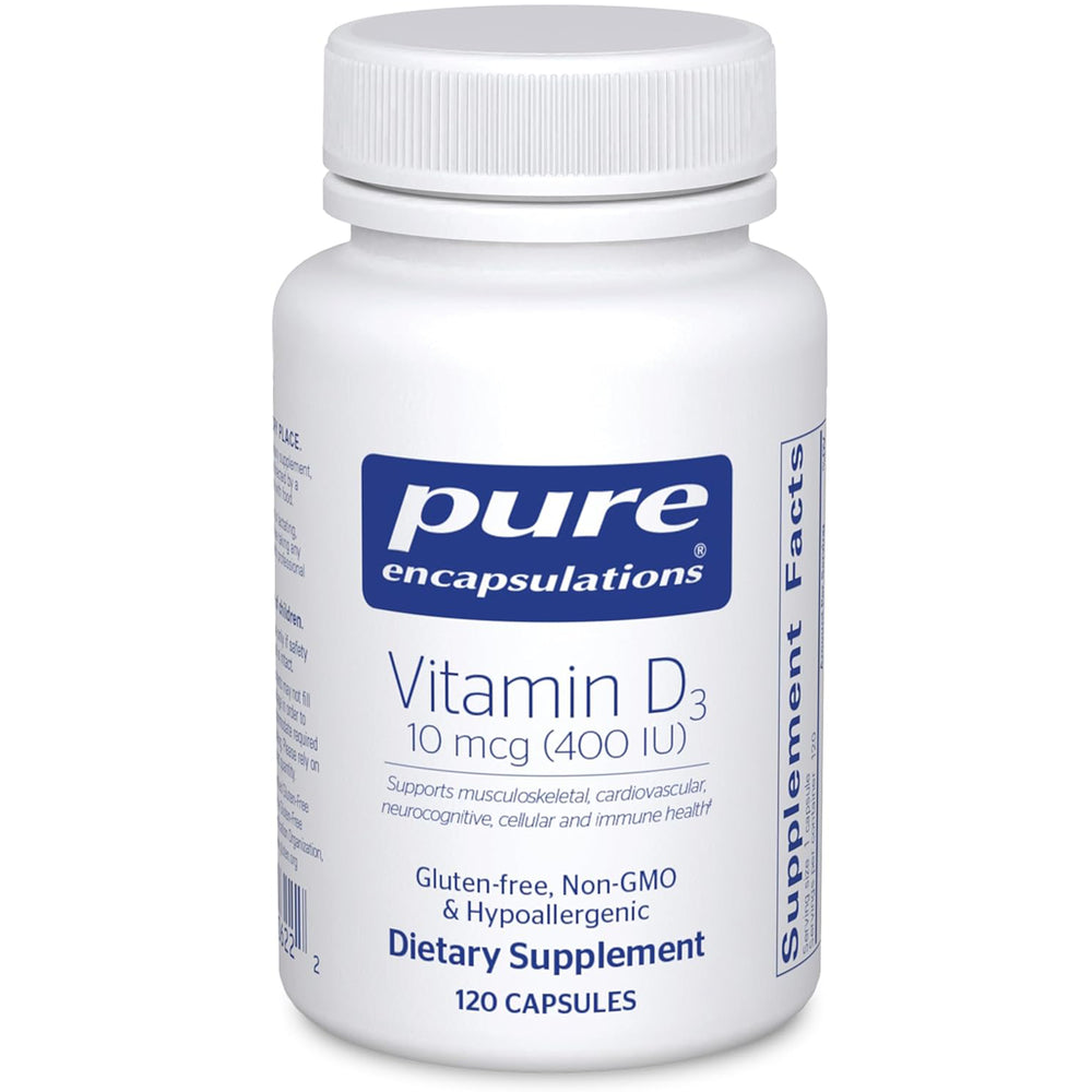 Pure Encapsulations Vitamin D3 400 IU bottle