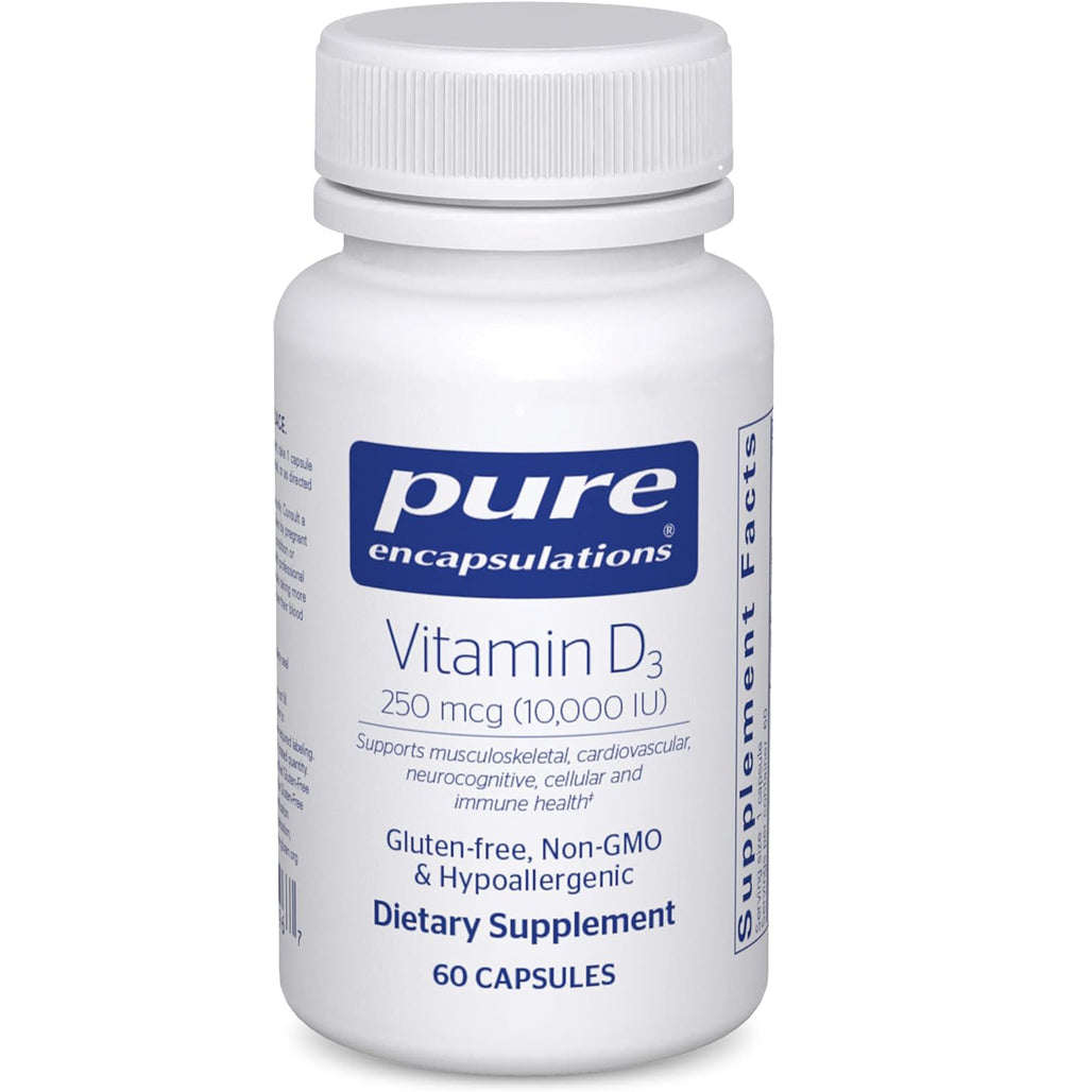 Pure Encapsulations Vitamin D3 60 Capsules