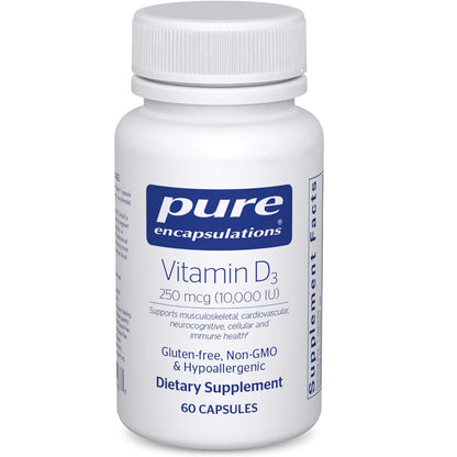 Pure Encapsulations Vitamin D3 60 Capsules