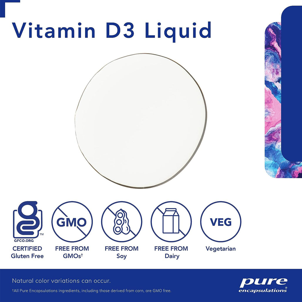 Vitamin D3 liquid Pure Encapsulations