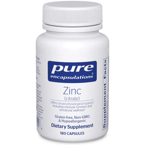 Pure Encapsulations Zinc (citrate) 30 mg 180 Capsules