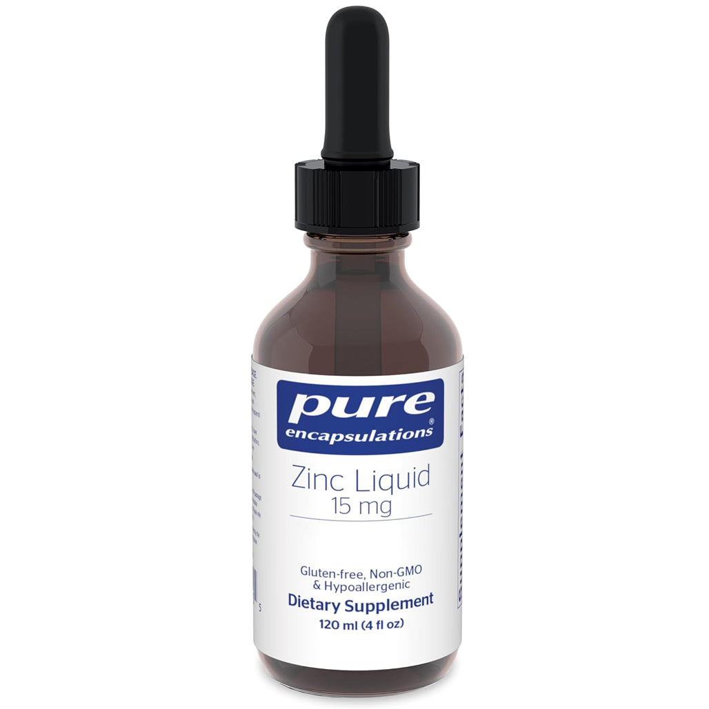 Pure Encapsulations Zinc Liquid 15 mg bottle