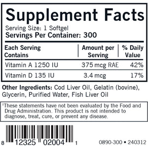 Cod Liver Oil with Vitamins A and D