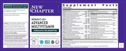 Benefits of 40+ Women's Advanced Multi  - 96 Tabs| New Chapter | supports immune system 