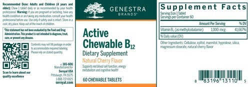 Active Chewable B12 Genestra