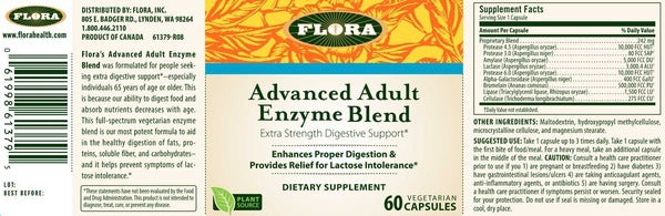 Advanced Adult Enzyme Blend Flora