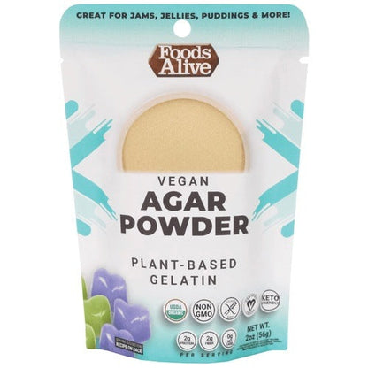 Agar Powder Organic Foods Alive