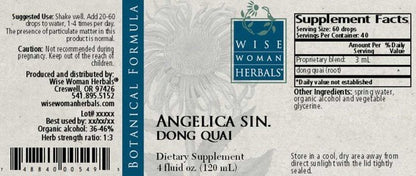Angelica sinensis - dong quai Wise Woman Herbals