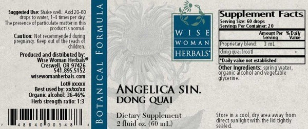 Angelica sinensis - dong quai Wise Woman Herbals