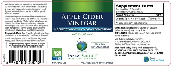 Apple Cider Vinegar Enzyme Science