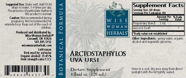 Arctostaphylos/uva ursi 4 oz Wise Woman Herbals