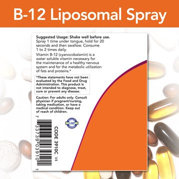 B-12 Liposomal Spray NOW